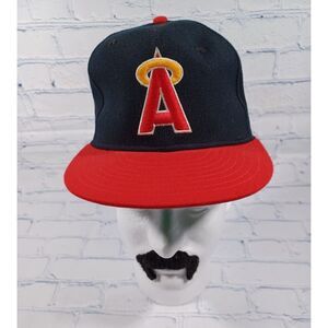 Anaheim Angels Hat Sz‎ 6 3/4 New Era Diamond Collection Wool Made In USA VTG